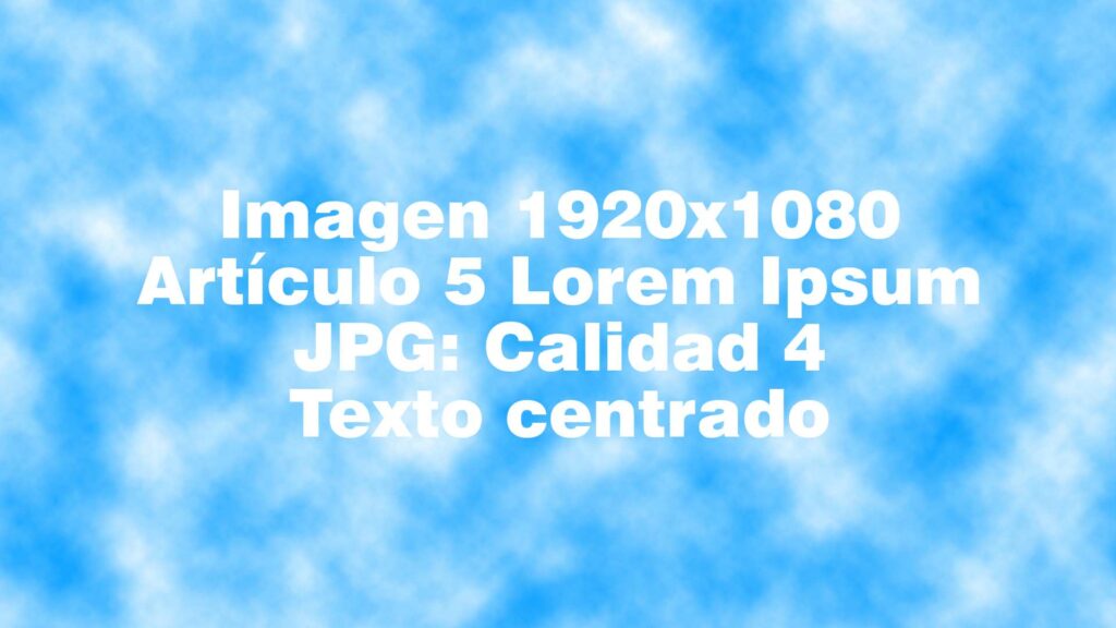 Artículo 5 calidad 4 Lorem Ipsum